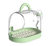 Transparente Hand-Held Cage, Parrot Take-Out Cage, Household High-End Portable Cage, Travel Carrier with Tray, Breathable Parrot Cage with Escape-Proof Buckle for Home, Offices, Travel and Camping