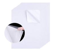 Transparente Hoja de Cinta Adhesiva para Manualidades, A4 Hojas Adhesivas de Doble Cara, Cinta Transparente de Doble Cara, 10PCS Papel Adhesivo Cinta Doble Cara Pegatinas Doble Cara Planchas