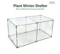 Transparente Invernadero 92cm Viento Transparente Invernadero | Protección contra viento, lluvia y heladas, entorno estable, plástico reforzado, para ideal invierno