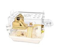Transparente para hámster - Espacioso Espacio Vital para Mascotas con Paneles Transparentes, Ideal para Ver | Airy Nayern Living Box con Accesorios para jerbos y Ratones, Gran Regalo para Tie