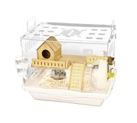 Transparente para hámster - Espacioso Espacio Vital para Mascotas con Paneles Transparentes, Ideal para Ver | Airy Nayern Living Box con Accesorios para jerbos y Ratones, Gran Regalo para Tie