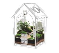 Transparente Reptile Breeder Box Tank, Small Terrarium Enclosure Container System, Portable Animal Habitat Observation Box, Safe Feeding Breeding Reptile Cage, Clear Acrylic Pet Habitat Design