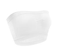 Transparente sin costuras para mujer y deportes de sujetador Big Chest Small Running Shockproof Gathering No Ring Sports Bra Grande Fitness Yoga Chaleco Body sin tirantes, blanco, XXX-Large