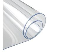 Transparenter Tischschutz - 60x120cm Mattierte Schutzmatte | PVC Mattierte Tischabdeckung, Wasserfeste Tischfolie Für Küchentisch Schreibtisch Esstisch Wohnzimmer Restaurant Theke Abwaschbar Klar