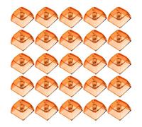 Transparents - Teclados mecánicos de cristal, teclas retroiluminadas, altura XDA para interruptores Gateron, 20 unidades