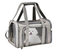 Transpirable Cat Carrier, Portable Pet Bag, Small Carrier for Cats and Dogs 40 x 25 x 25 cm, Travel-Friendly, Comfortable Design, Black, for Travel, Camping, Comfortable Material