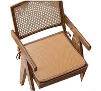 Transpirable PE Rattan Car Seat Mat 40x40cm Cool Summer(amarillo) | Diseño transpirable, reduce la acumulación de calor, ideal para climas cálidos, asientos cómodos