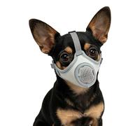 Transpirable perro muzzle, Air Mesh Pet Mouth Guard Cover, tamaño ajustable Muzzle with Soft Padding, Lightweight Fabric, Pet with Comfort Fit Design, Animal for Training Walk