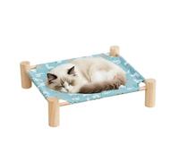Transpirable Pet Lounger, portátil Feline Hammock, Liquid Resistant Shell with Washable Fabric, Heavy Duty Cooling Support, ergonómico Sitting Perch with Sl inish, Animal Bed for Patio and Balcony