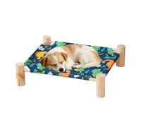 Transpirable Pet Lounger, portátil Feline Hammock, Liquid Resistant Shell with Washable Fabric, Heavy Duty Cooling Support, ergonómico Sitting Perch with Sl inish, Animal Bed for Patio and Balcony