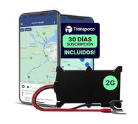 Transpoco Localizador GPS para Coche con SIM Integrada - Rastreador 2G Antirrobo para Vehículos, Motos, Furgonetas, Camiones - App Móvil, Geovallas, Seguimiento en Tiempo Real (Suscripción Necesaria)