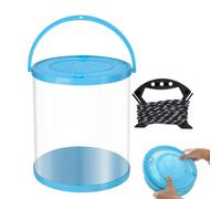 Transport Container Clear Portable Leak-Proof with Handle Grip Lightweigh | Release Aquarium Box for Beach Swimming Pool Lake River Reservoir Along Shoreline