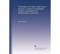 Transport of salts and water across a cation exchanger under a gradient of hydrostatic pressure