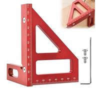 Transportador Cuadrado Para Carpintería, 3d Multiángulo Escuadra Carpintero, Herramientas De Carpintería Precisas, Regla De Angulo Recto, Herramientas De Medición Manual Para Carpinteros E Ingenieros