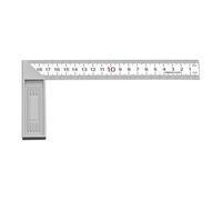 Transportador de aleación de aluminio, regla cuadrada de ángulo recto, para manualidades, medidas, mejoras del hogar y construcción