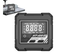 Transportador de ángulos de mesa - ABS de 2.36 pulgadas | Nivel digital magnético - Inclinómetro LCD retroiluminado para proyectos de bricolaje de carpintería Herramienta de medición de ángulo ac