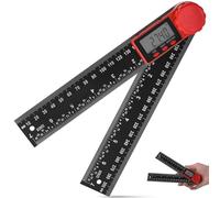 Transportador de Ángulos Digital con Pantalla LCD y Función de Bloqueo, Falsa Escuadra Electrónica 200 mm, Herramienta Medidor de Angulos, Goniometro 0-360°para Carpintería,Ingeniería,Manualidades,DIY