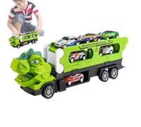 Transportador de automóviles de dinosaurio - ABS 34x6.5x10.5cm | Transporte de juguetes de camiones con función deslizante inercial, tiempo de juego para niños pequeños, juguete creativo práctico - ju
