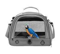 Transportador de Aves con Percha, de Viaje portátil | de Transporte Transpirable para pájaros exóticos, cómoda de Transporte para periquitos mandarinas, Accesorios de Viaje