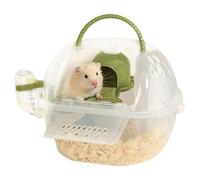 Transportador de cobayas, jaulas de viaje para hámster, transportador de viaje para pájaros y mascotas pequeñas con correa para el hombro, jaula de loros con percha de pie, de animales pequeños