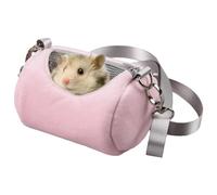 Transportador de cobayas, mochila de felpa cálida para viajes de animales pequeños, funda de transporte cilíndrica para pájaros lagartos, cobayas, ardillas, erizos, hurones