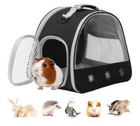Transportador de cobayas, pequeño animal pájaro, conejo, tortuga, bolsa transportadora portátil de viaje para exteriores, conejo, conejillo de indias, ardillas