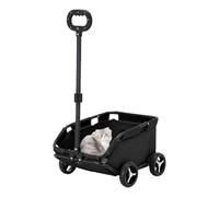 Transportador de cochecito para perros - Carro pequeño para mascotas, cochecito compacto para mascotas | Cochecito para mascotas con arnés de seguridad para perros pequeños que los mantiene sujetos de