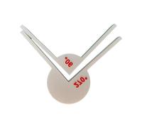 Transportador de geometría multifunción con guía de marcado, herramienta de medición de ángulos para estudiantes, profesores e ingenieros, transportador de matemáticas