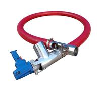 Transportador de Grano Portátil, Transportador de Tornillo Eléctrico | Capacidad de 100-200 kg/min, Manguera Antidesgaste de 1,5 m, Ajuste 0-120°, Control con un Botón y Protección Térmica