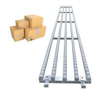 Transportador De Gravedad Ligero, Cinta Transportadora De Rodillos Plegable, Rampa Portátil De Acero Inoxidable, Rodillo De Plástico ABS(100x50cm/39.3x15.7in)