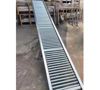 Transportador de Gravedad Ligero - Rodillos de Acero Inoxidable de 2,54 cm de diámetro, centros de 6,16 cm, Duradero y versátil para almacenes, fábricas, carpintería y proyectos de Bricolaje.