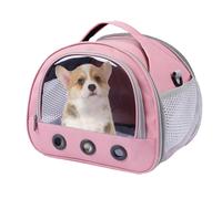 Transportador de hámsteres | Bolsa de viaje portátil para animales pequeños | Transportador multifuncional de cobayas con ventana transparente, transpirable para hámsters, conejitos y otras mascotas