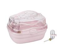 Transportador de mano para mascotas pequeñas, ventilable, transparente, transportador portátil para hámsteres, animales pequeños, estuche de viaje
