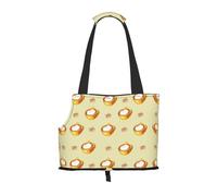 Transportador de mascotas pequeño de café de dibujos animados adecuado para centros comerciales, aviones, autobuses y metro