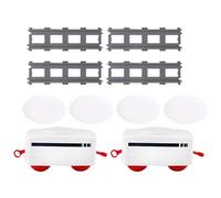 Transportador de mesa: ferrocarril giratorio de comidas, circuito de platos eléctricos, ruta de refrigerios festivos | Ruta de servicio animada con guía circular para banquetes navideños que aumenta l