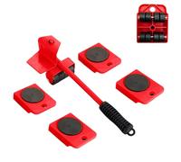 Transportador de Mobiliario. Elevador de Carga con Ruedas. Herramienta de Elevación de Muebles. Ruedas para Transportar en Hogar, Mudanzas, Almacén. Set de Transporte de Objetos hasta 150 Kg.