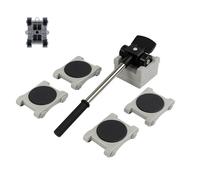 Transportador de Mobiliario. Elevador de Carga con Ruedas. Herramienta de Elevación de Muebles. Ruedas para Transportar en Hogar, Mudanzas, Almacén. Set de Transporte de Objetos hasta 150 Kg.