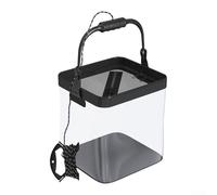 Transportador de pescado transparente plegable con material PE de alta presión y colocación de bomba de oxígeno externa para excursiones de pesca (C)