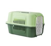 Transportador de plástico duro para gatos, caja de transporte portátil para mascotas, perrera para gatos, cachorros y mascotas pequeñas