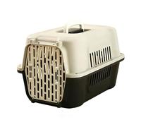 Transportador de plástico duro para gatos, caja de transporte portátil para mascotas, perrera para gatos, cachorros y mascotas pequeñas