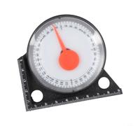 Transportador de precisión para ángulos de 0 a 90°, medición de inclinación, nivel manual de plástico para construcción y carpintería, tamaño compacto 94 mm