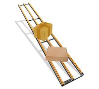 Transportador De Rodillos Transportador Por Gravitación, 3/4/5 Diapositivas Opcionales, Liso Sin Obstáculos, Longitud: 100-300 Cm, Carga Y Descarga Eficiente,100cm,w30cm