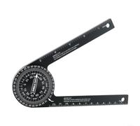 Transportador de sierra ingletadora de aluminio ligero compatible con sierras ingletadoras, sierras de mesa y herramientas manuales para calibración de configuración y verificación de diseño