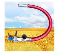 Transportador de tornillo portátil de 1500 W, bomba de succión de granos, máquina de transferencia de polvo para arena de cemento y pellets, ideal para agricultura y construcción, 2,5 m de longitud