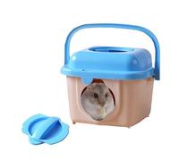 Transportador de viaje para hámster - de transporte portátil transpirable | de transporte de animales pequeños para conejillos de indias y ardillas | Accesorio ligero para mascotas pequeñas