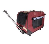 Transportador de viaje para mascotas con ruedas extraíbles y asa ajustable, mochila silenciosa para perros y gatos, ideal para viajes en avión y coche