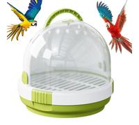 Transportador de viaje para pájaros, transpirable, transparente, con pestillo de bloqueo, jaula ligera para periquitos, accesorios de jaula para pájaros, bolsa ligera para periquitos, loros, cacatúas