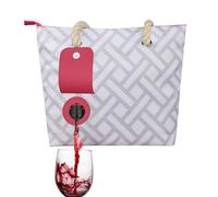 Transportador de vino portátil, bolsa isotérmica multifuncional para bolsa de vino, bolsa de transporte, bolsa de transporte, bolsa de almacenamiento de vino resistente a salpicaduras para cines