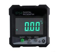 Transportador digital con base magnética y LCD retroiluminado, 5,69 x 5,47 x 2,61 cm, inclinómetro con clasificación IP54 para carpinteros, entusiastas del bricolaje e inspección de metalurgia