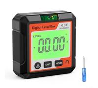 Transportador digital de nivel inclinómetro con resolución de 0,05°, precisión de ±0,°, instrumento de medición de ángulo de plástico ABS para carpintería,